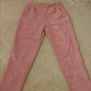Rose gold trousers